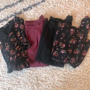 4 maternity tops size S-M boohoo